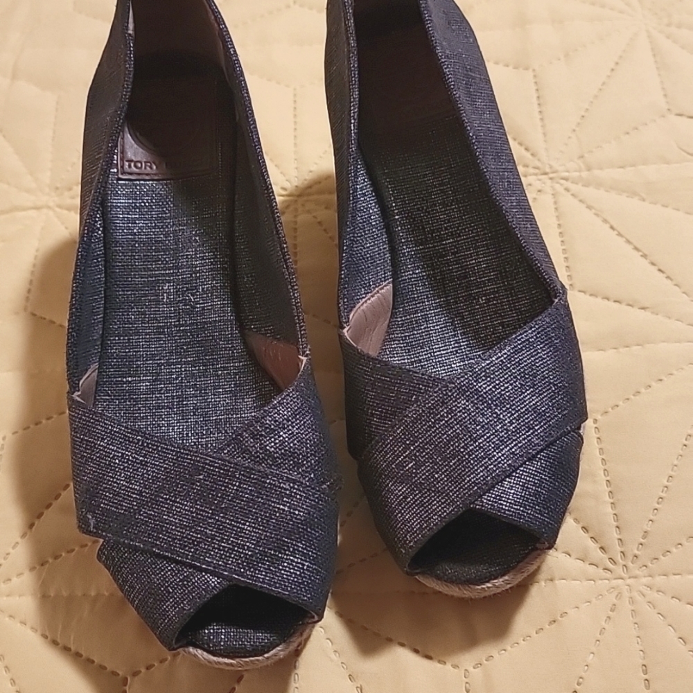 Tory Burch Canvas wedges